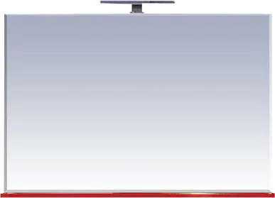 Зеркало Misty Атланта 107 см красное, прямоугольные - фото 5