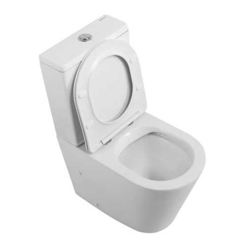 Унитаз компакт BelBagno Flay-R BB2149CPR/SC безободковый, безободковые, сиденье с микролифтом , с антивсплеском, компакт, низкие - фото 5