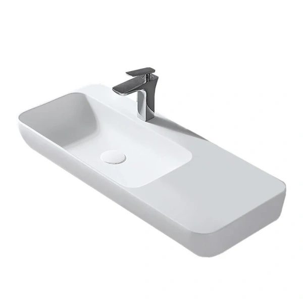 Раковина Vincea 90 см белая матовая - фото 1