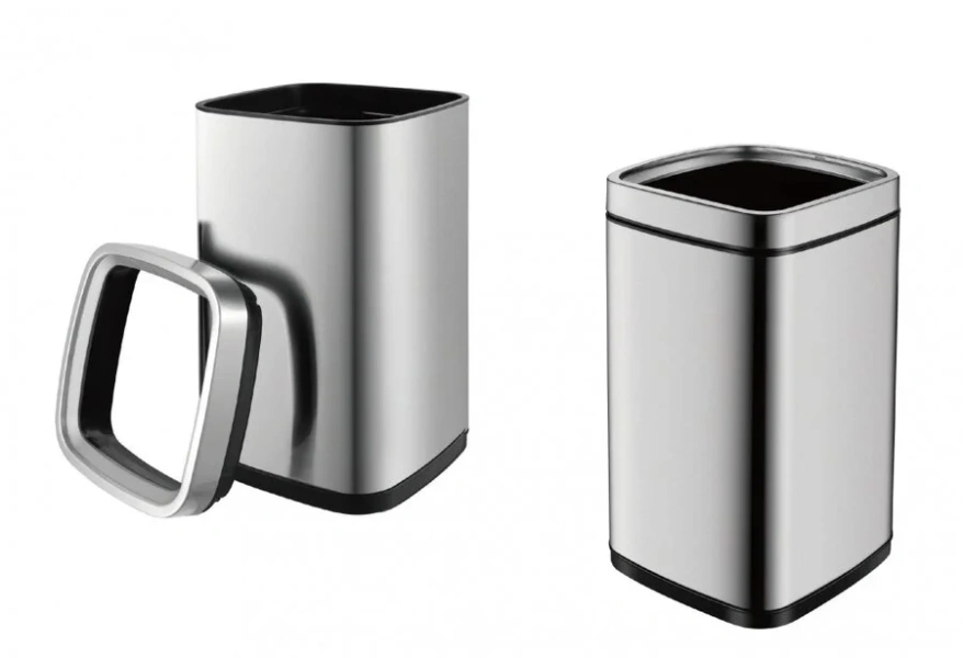 Мусорное ведро WeltWasser WW ME матовая сталь - фото 2