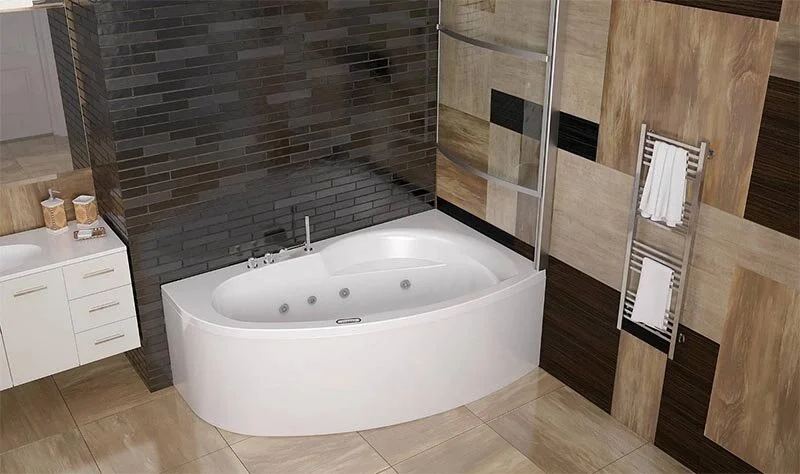 Акриловая ванна Eurolux Bagi, 170 х 100 см, белая, L/R, без гидромассажа - фото 5