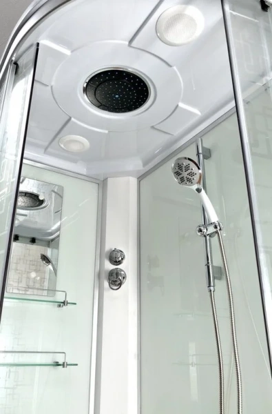 Душевая кабина DTO EM 120x80 см с крышей левая, с раздвижными дверьми - фото 6