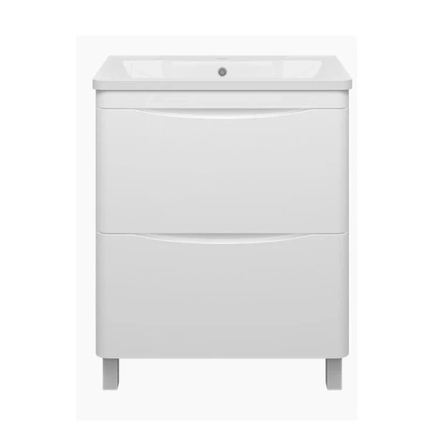 Тумба под раковину напольная Misty Атлантик 70 см белая - фото 1
