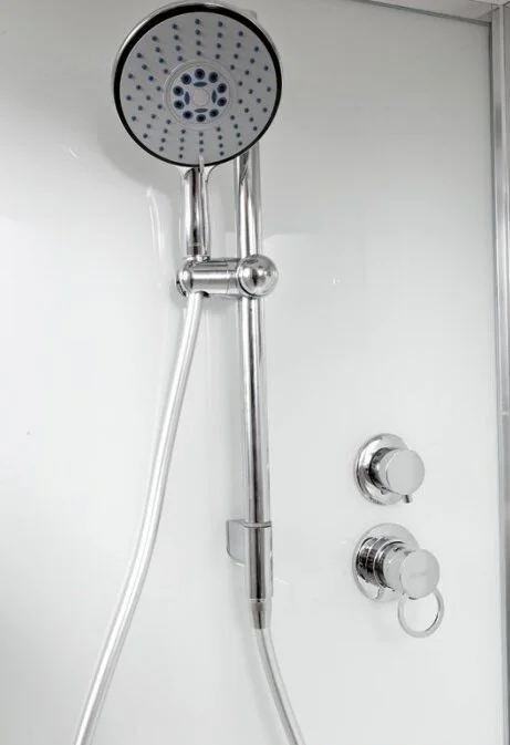 Душевая кабина Deto D 120х80 см левая, со стеклянными задними стенками - фото 8