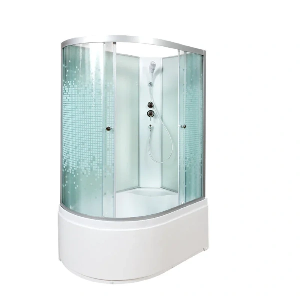 Душевая кабина Deto L920 120x80 см без крыши, угловые, недорогие, для дачи, без гидромассажа, без крыши, с сиденьем - фото 5