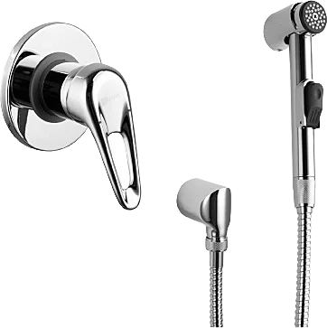 Гигиеническая лейка с держателем и шлангом Lemark Luna LM4119C - фото 1