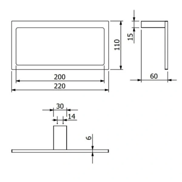 Полотенцедержатель Kludi Vela C черный - фото 2