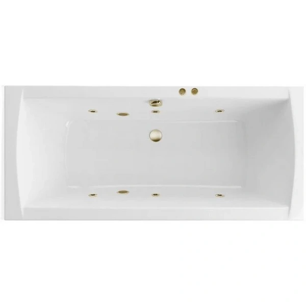 Ванна гидромассажная Excellent Aquaria Lux Soft 180 x 80 см, белый/бронза, WAEX.AQU18.SOFT.BR - фото 1