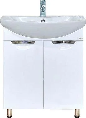 Тумба под раковину напольная Misty Лаванда 70 см белая - фото 1