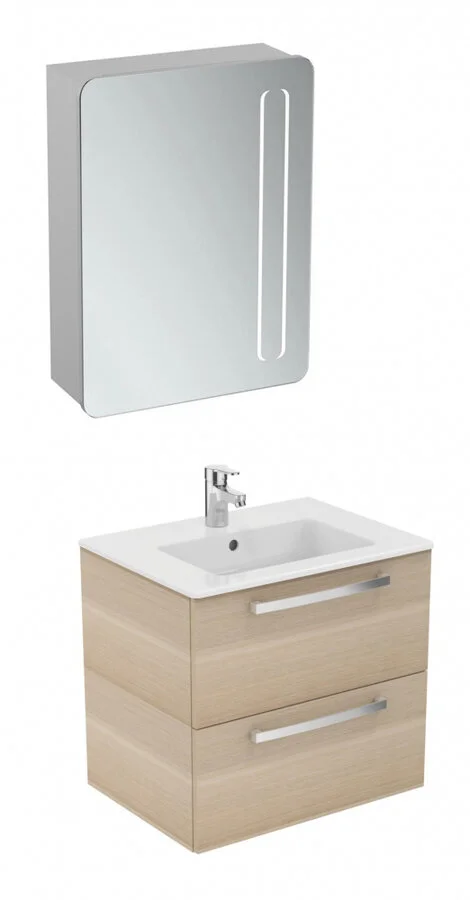 Тумба под раковину подвесная Ideal Standard Tempo 60 см Sandy Oak, современная, hi-tech - фото 3