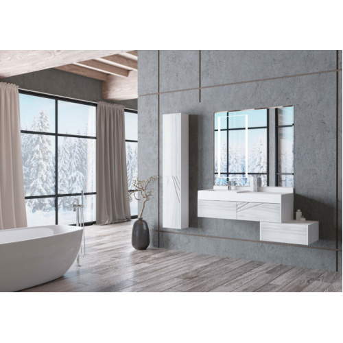 Шкаф подвесной Акватон Сакура 33 см левый, современные, hi-tech - фото 5