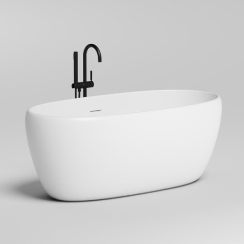 Ванна из искусственного камня Salini Luce 150х75 см овальная - фото 2