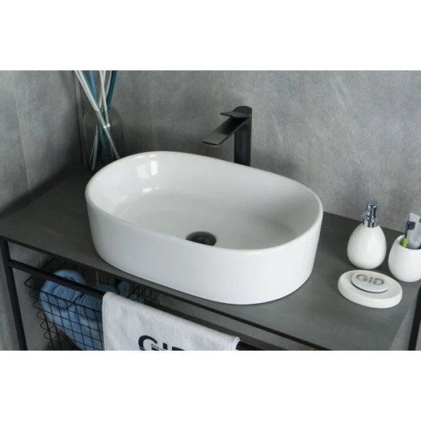 Раковина GID Lago N9025 56 см овальная - фото 4