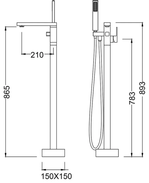 Смеситель для ванны Timo Selene хром 2200/00Y-CR - фото 4