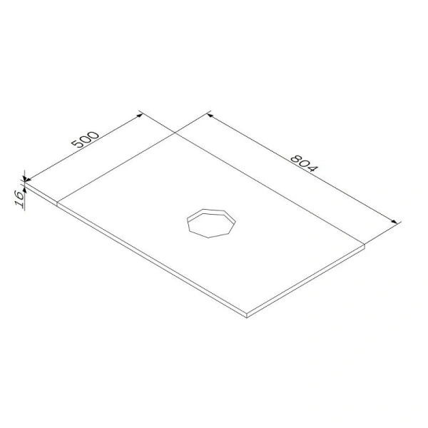 Столешница Am.Pm Func 80 см белая матовая, в наличии - фото 2