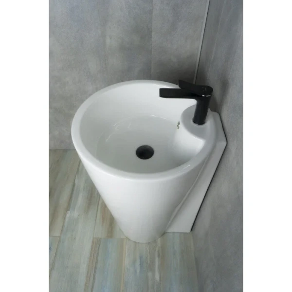 Раковина напольная GID Autonomo Nb136 50 см белая, керамические - фото 7