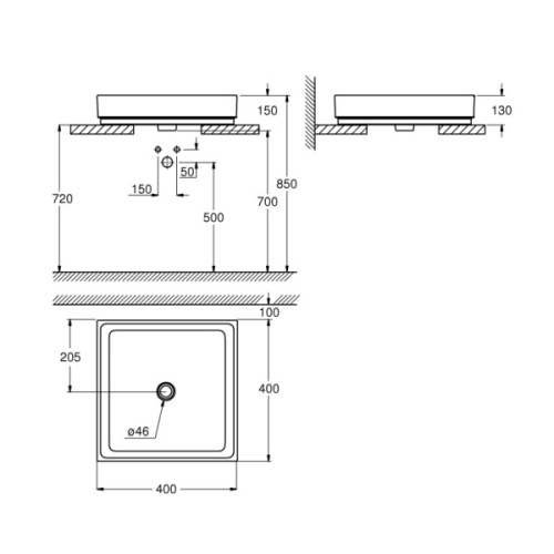 Раковина Grohe Cube Ceramic 3948200H - фото 4