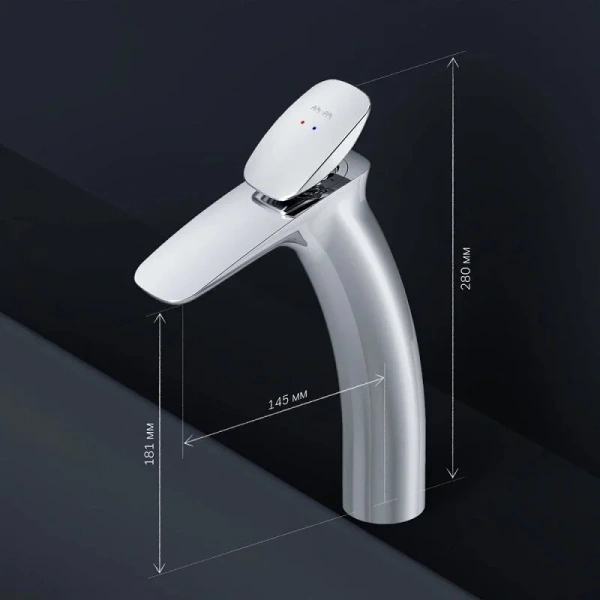 Смеситель для раковины AM.PM Spirit 2.0 высокий хром - фото 3