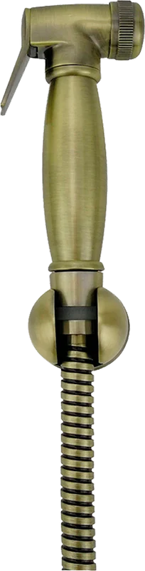 Гигиеническая лейка с держателем и шлангом Lemark бронза - фото 1