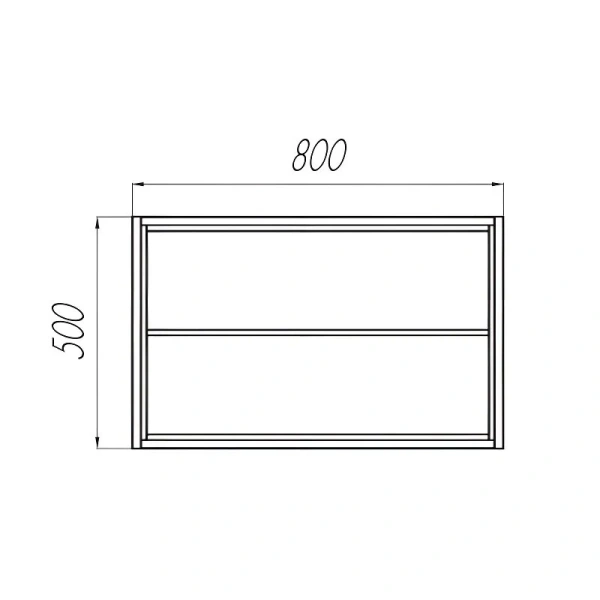 Тумба под раковину подвесная Акватон Брук 80 см открытая, дуб латте, нет в наличии - фото 2