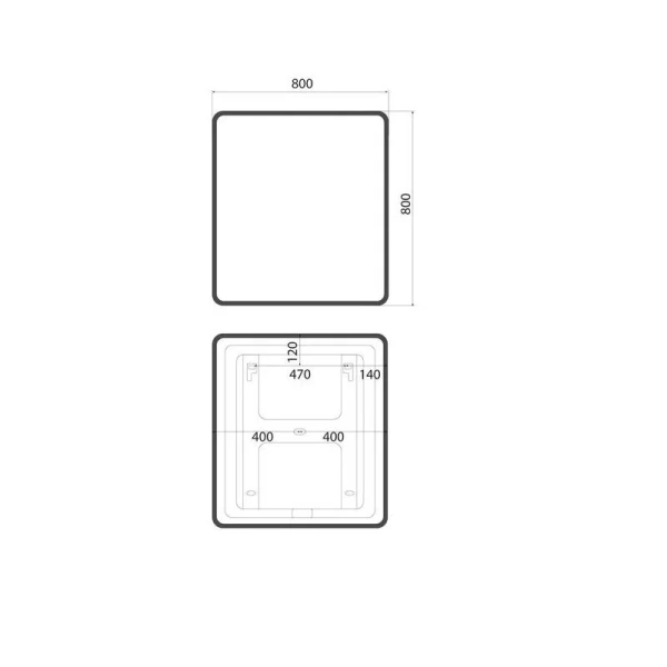 Зеркало с подсветкой IDDIS Cloud 80 см с обогревом - фото 2
