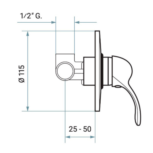 Смеситель для душа Emmevi Melody 11009 - фото 2