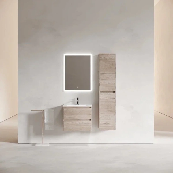 Тумба под раковину подвесная Sancos Libra 60 см дуб галифакс натуральный - фото 3