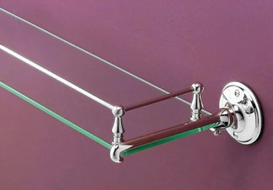 Полка со стеклом для ванной, цвет хром, Devon&Devon Old Navy index_1 - фото 3