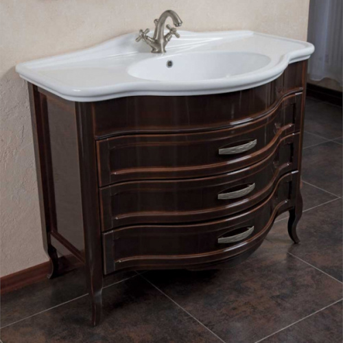 Мебель для ванной La Beaute Joanna 102 M, со столешницей из натурального камня - фото 9