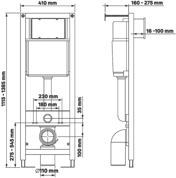 Унитаз с инсталляцией BERGES Gamma сиденье микролифт, с инсталляцией index_2 - фото 8