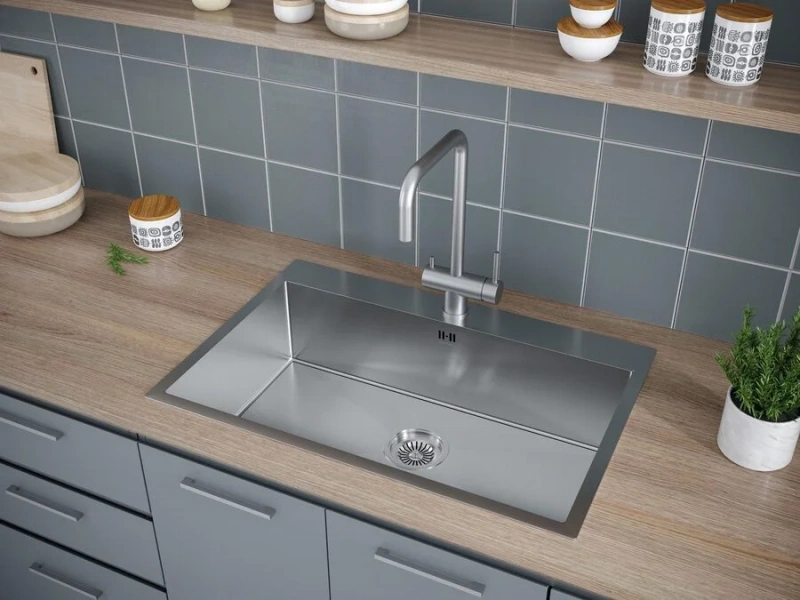 Мойка для кухни Paulmark Vast PM217551 75 см из нержавеющей стали - фото 3