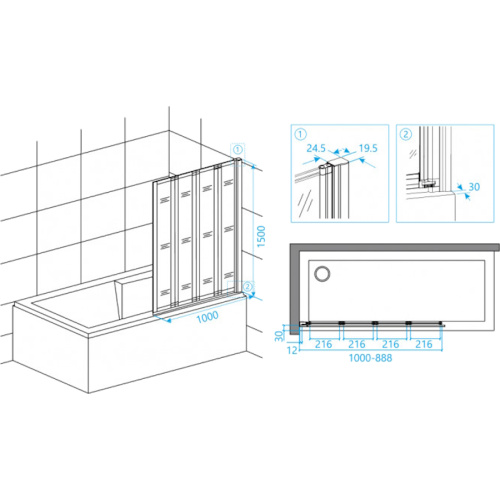 Схема, хромированный профиль - фото 5
