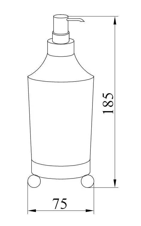 Дозатор для мыла Boheme Hermitage 103 настольный, классические, ретро, декорированные - фото 2