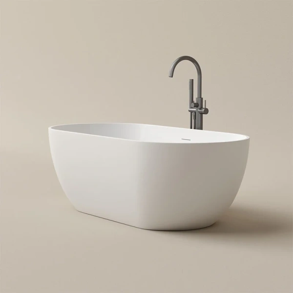 Aкриловая ванна Sancos Leaf FB20MW отдельностоящая, 170 х 80 см, белый матовый, отдельностоящие - фото 7