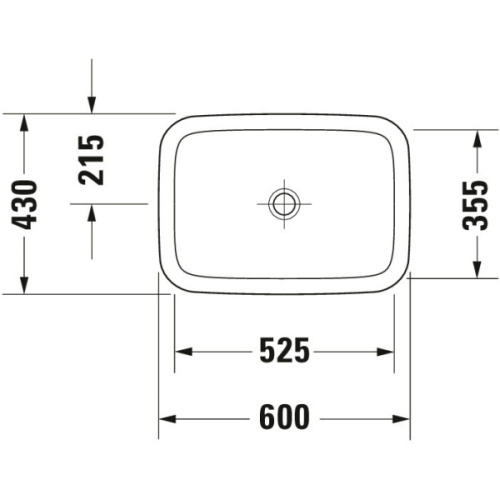 Раковина Duravit DuraStyle 60 см белая - фото 2