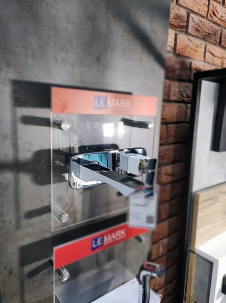 Смеситель для  раковины, хром/белый Lemark Contest LM5826CW, с 2 монтажными отверстиями - фото 8