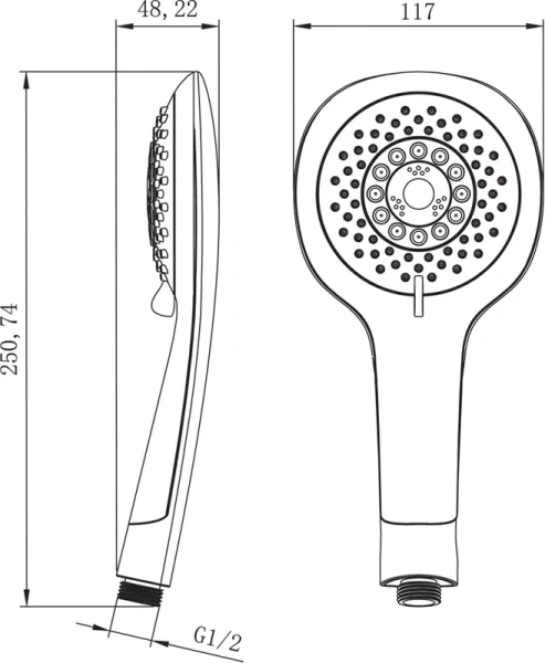 Лейка для душа Lemark LM0815 5-функциональная - фото 2