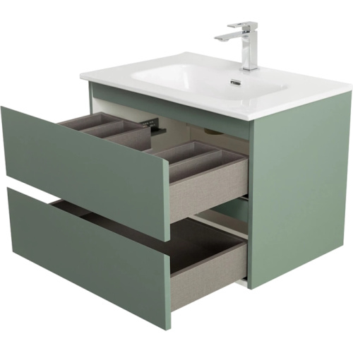 Тумба под раковину подвесная BelBagno Kraft 70 см еловый матовый, недорогo, комплект (набор) - фото 7
