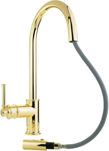 Смеситель для кухни Migliore Ermitage Mini золото, высокие, округлая форма - фото 5
