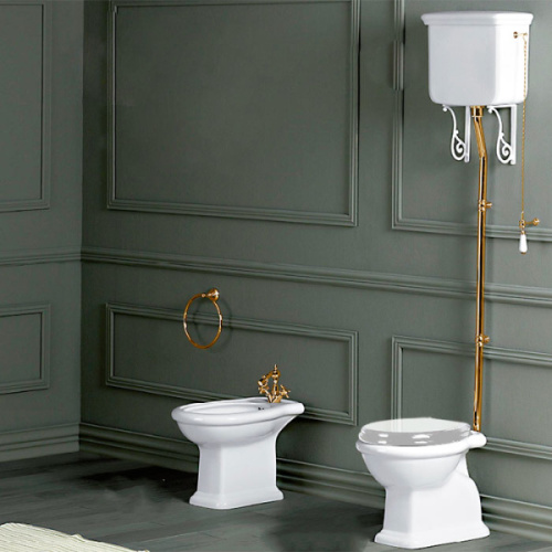 Унитаз напольный Simas Lante вертикальный слив, белый, белые - фото 6