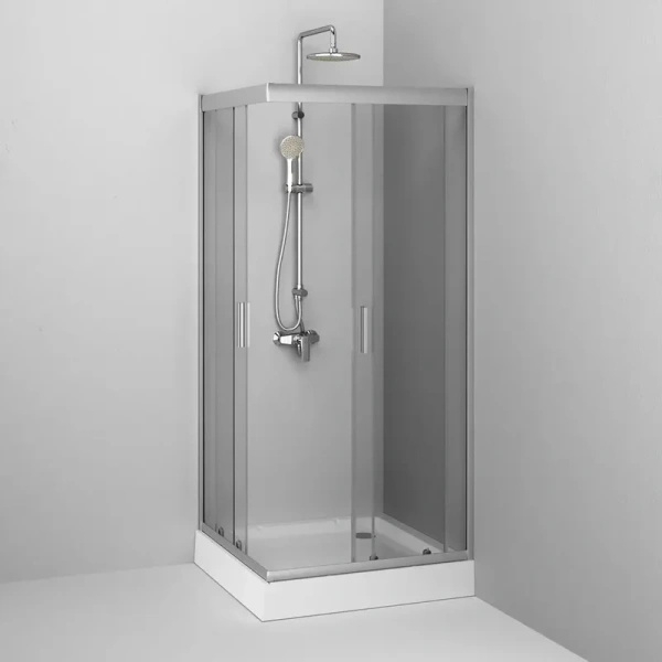 Душевой уголок Am.Pm Gem 90x90 см профиль хром матовый - фото 4