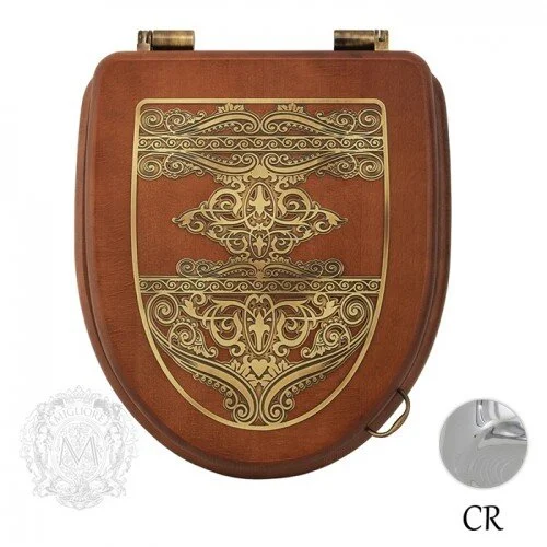 Крышка-сидение с микролифтом Migliore Milady фурнитура хром - фото 1