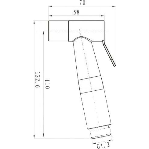 Гигиенический душ с держателем и шлангом BelBagno Nova BB-IFS1-IN матовый хром - фото 3