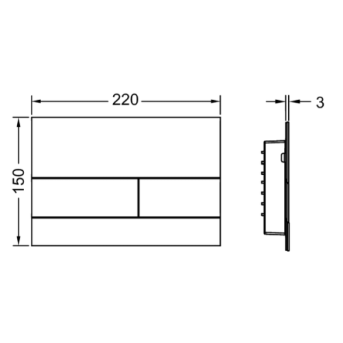 Клавиша смыва Tece TECEsquare II сатин никелированный - фото 4