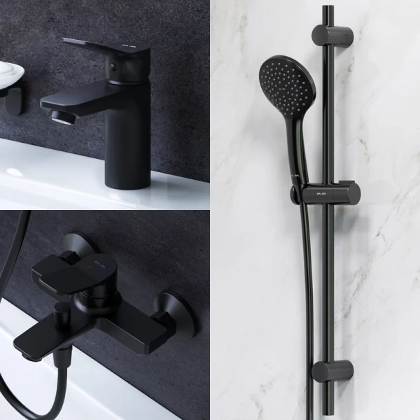 Душевой комплект Am.Pm X-Joy черный матовый - фото 2