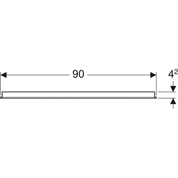 Зеркало с подсветкой Geberit Option Basic 90 см прямоугольное, современные, hi-tech - фото 3
