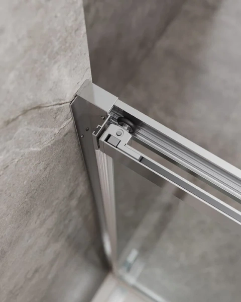 Душевой уголок Cezares Molveno 100х90 см стекло прозрачное профиль хром, прозрачные - фото 8