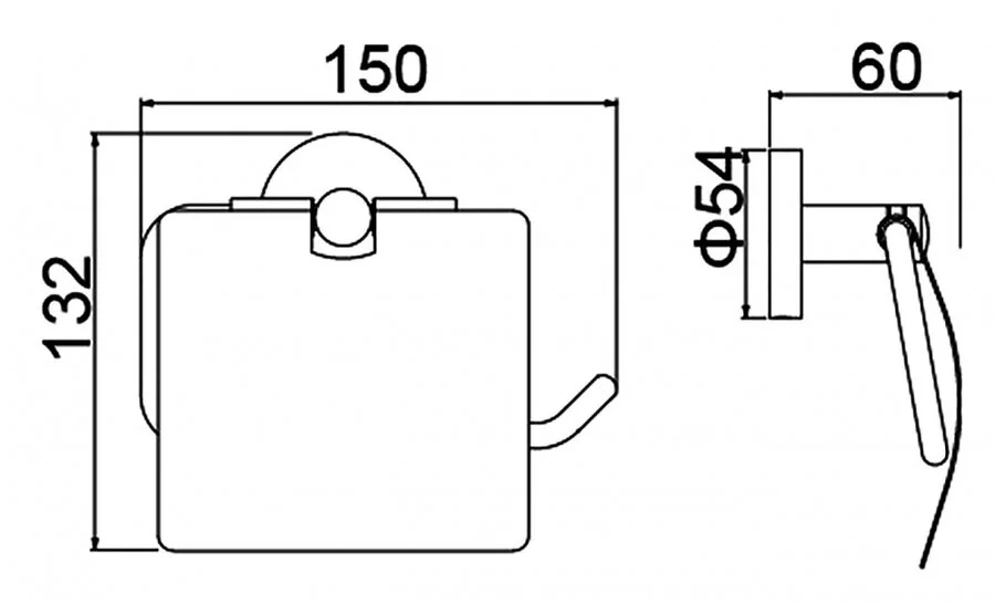 Бумагодержатель Timo Saona золото матовое, современные, hi-tech - фото 2