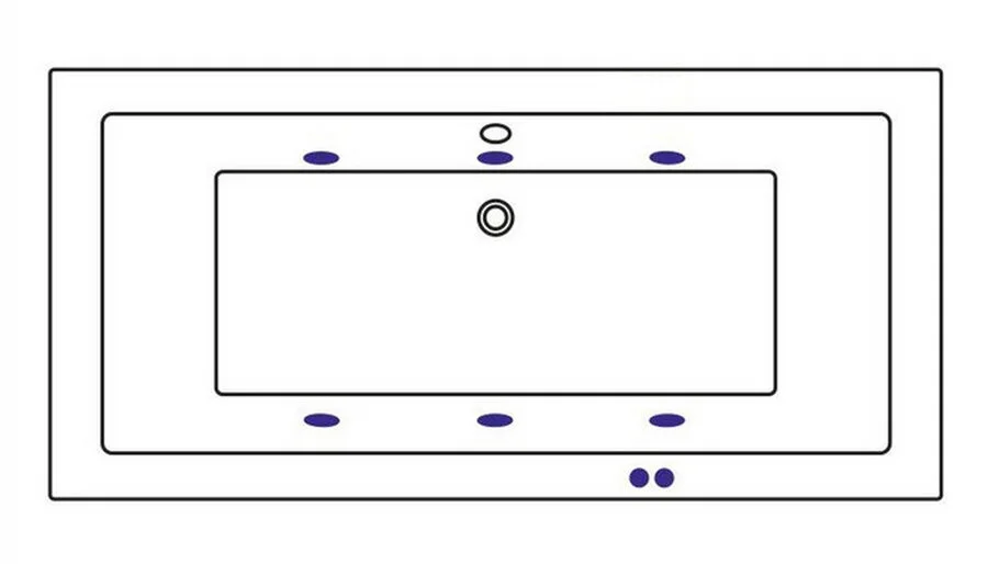 Ванна гидромассажная Whitecross Savia Duo Soft, 170 х 80 см, увеличенная толщина акрила, усиленная армировка, белый/золото, 0103.170080.100.SOFT.GL - фото 2