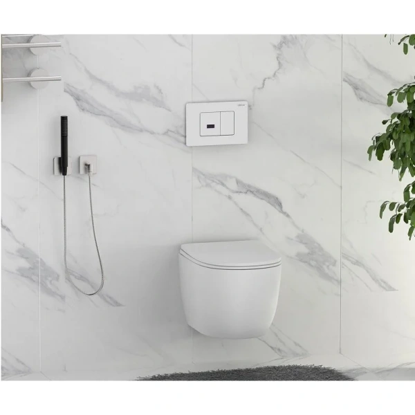 Клавиша смыва Abber белая матовая, белые - фото 5